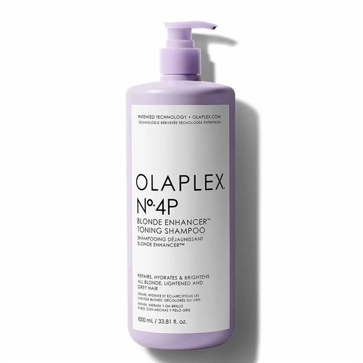 Olaplex,  No. 4P Blonde Enhancer, Hair Shampoo, 1000 ml - Teknashop Ltd