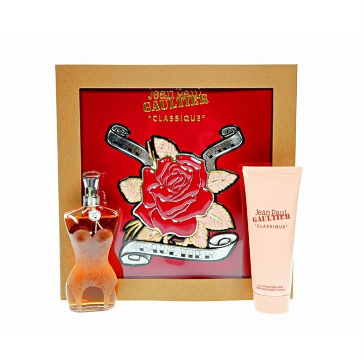Set Jean Paul Gaultier: Classique, Eau De Parfum, For Women, 50 ml + Classique, Hydrating, Body Lotion, 75 ml - Teknashop Ltd