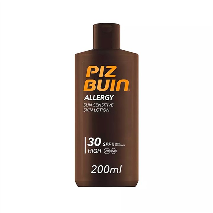 Piz Buin, Allergy, Sun Protection, Sunscreen Lotion, SPF 30, UVA & UVB, 200 ml - Teknashop Ltd