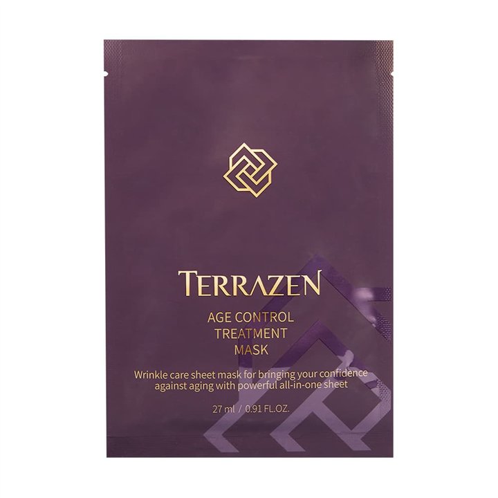 Set, Terrazen, Age Control, Firming, Sheet Mask, Face, 10 pcs, 27 ml - Teknashop Ltd