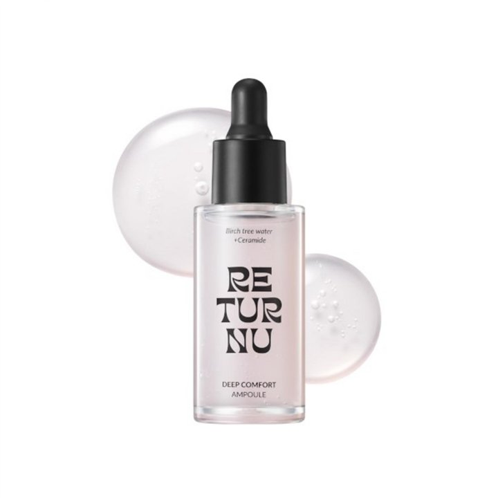 Returnu, Deep Comfort, Deep Hydration, Ampoules Treatment Serum, For Face, For Women, 30 ml - Teknashop Ltd
