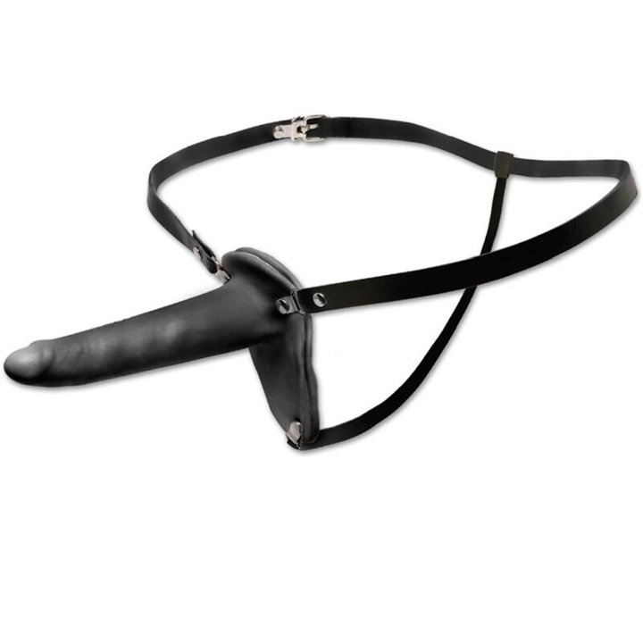 FETISH FANTASY SERIES - LEATHER STRAP-ON - PD3925-01 - Teknashop Ltd