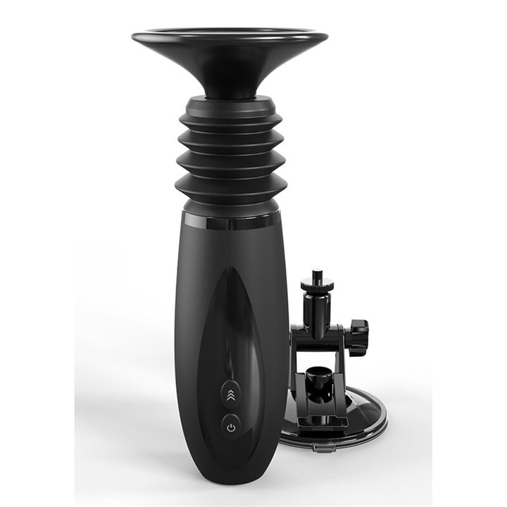 FETISH FANTASY SERIES - BODY DOCK THRUSTER DILDO CLAMP WITH 7 PUSH MODES BLACK - D-241524 - Teknashop Ltd