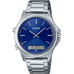 CASIO COLLECTION Mod. ANA-DIGIT ALARM - BLUE - WW.MTP-VC01D-2EUDF - Teknashop Ltd
