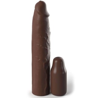FANTASY X- TENSIONS - PIPEDREAMS SLEEVE 22,86 CM + 7,62 CM PLUG BROWN - D-233120 - Teknashop Ltd