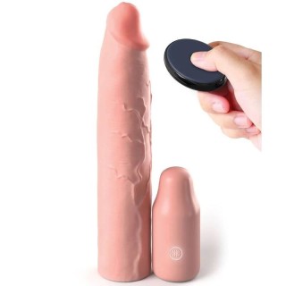 FANTASY X- TENSIONS - PIPEDREAMS SLEEVE 22,86 CM + 7,62 CM PLUG REMOTE SKIN - D-233121 - Teknashop Ltd