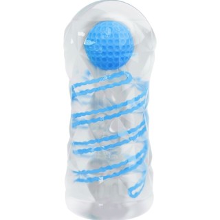 PRETTY LOVE - SMALL MASTURBATOR WITH BLUE SPIRALS - D-237392 - Teknashop Ltd