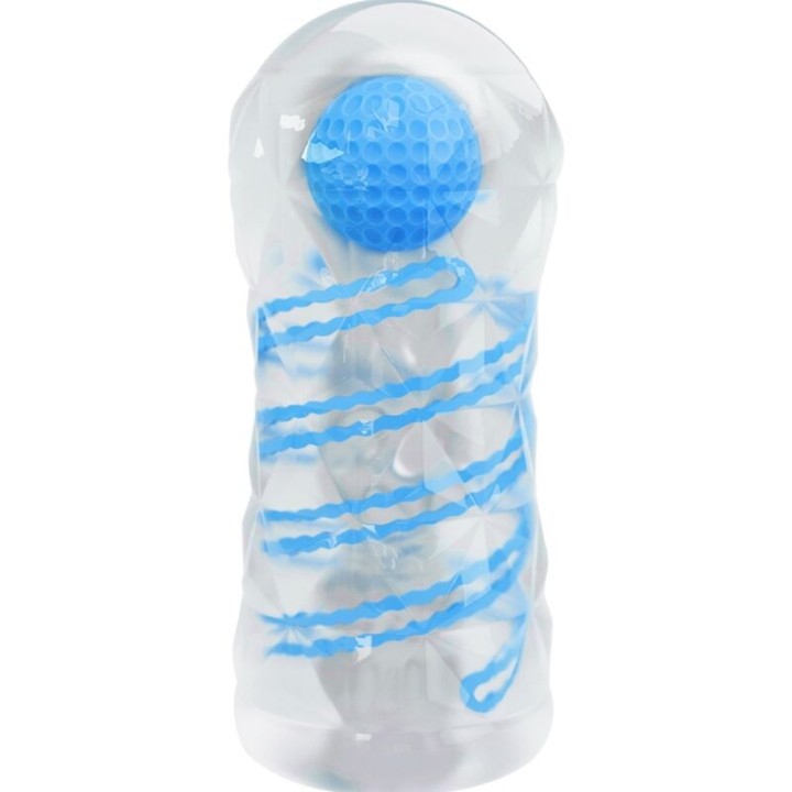 PRETTY LOVE - SMALL MASTURBATOR WITH BLUE SPIRALS - D-237392 - Teknashop Ltd