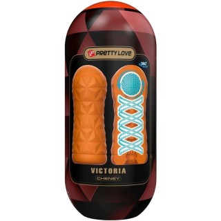 PRETTY LOVE - VICTORIA CHENEY MASTURBATOR ORANGE - D-238736 - Teknashop Ltd