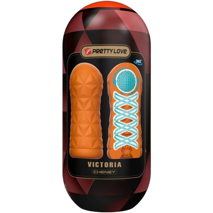PRETTY LOVE - VICTORIA CHENEY MASTURBATOR ORANGE - D-238736 - Teknashop Ltd