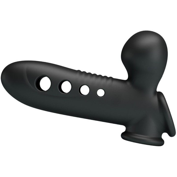 PRETTY LOVE - CRANE PENIS SLEEVE WITH AIRBAG BLACK - D-242705 - Teknashop Ltd