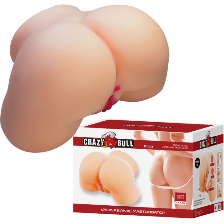 CRAZY BULL - OLIVIA REALISTIC FEMALE BUTT VAGINA AND ANAL 5.5 KG - D-243856 - Teknashop Ltd