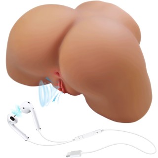 CRAZY BULL - ILANA REALISTIC FEMALE BUTT VIBRATOR AND SUCKER WITH SOUND 6.8 KG - D-243859 - Teknashop Ltd