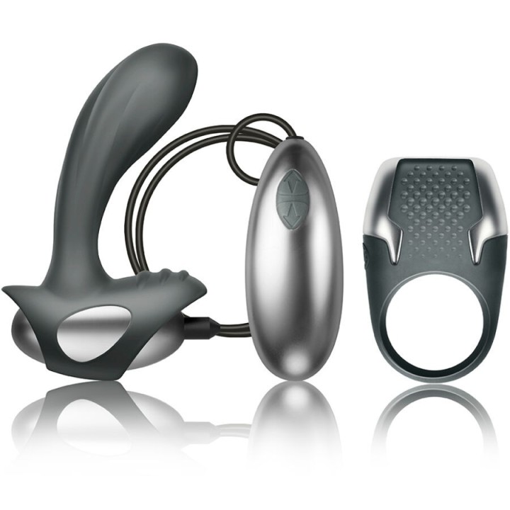 CLIMAXIMUM - EXCITE KIT COCK RING + WIRE PROSTATE MASSAGER - D-244503 - Teknashop Ltd