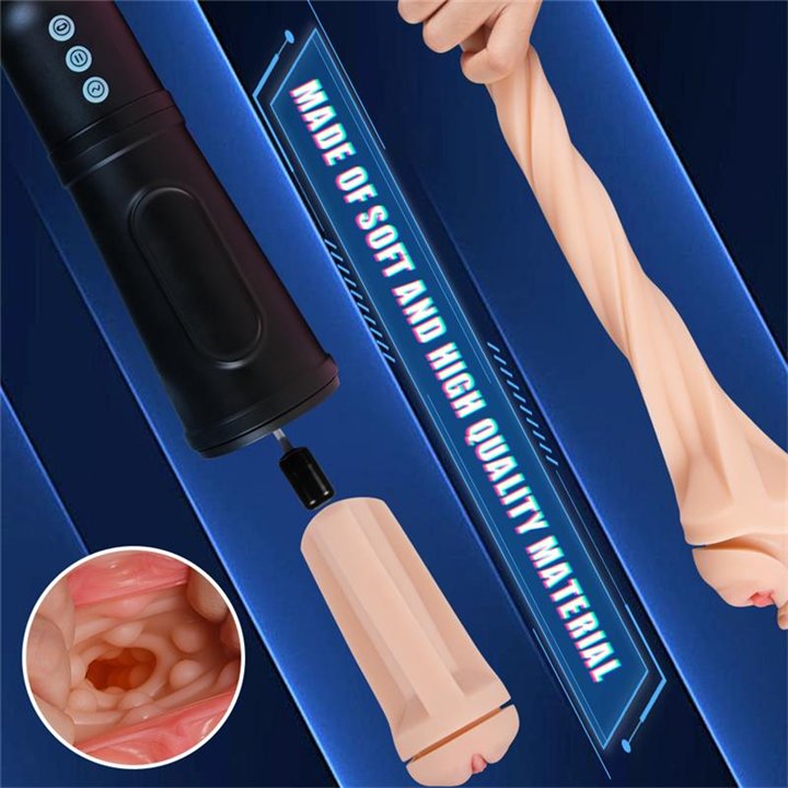 Locker Masturbator with Vibrating and Sucking Efect - SQ-MA70046 - Teknashop Ltd