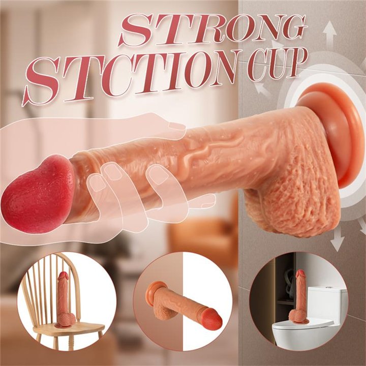 Dean Dildo with Thrusting and Vibrating 8 - SQ-WBD10195 - Teknashop Ltd