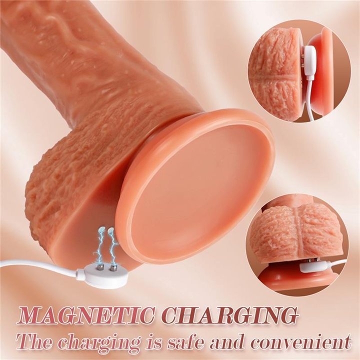 Dean Dildo with Thrusting and Vibrating 8 - SQ-WBD10195 - Teknashop Ltd