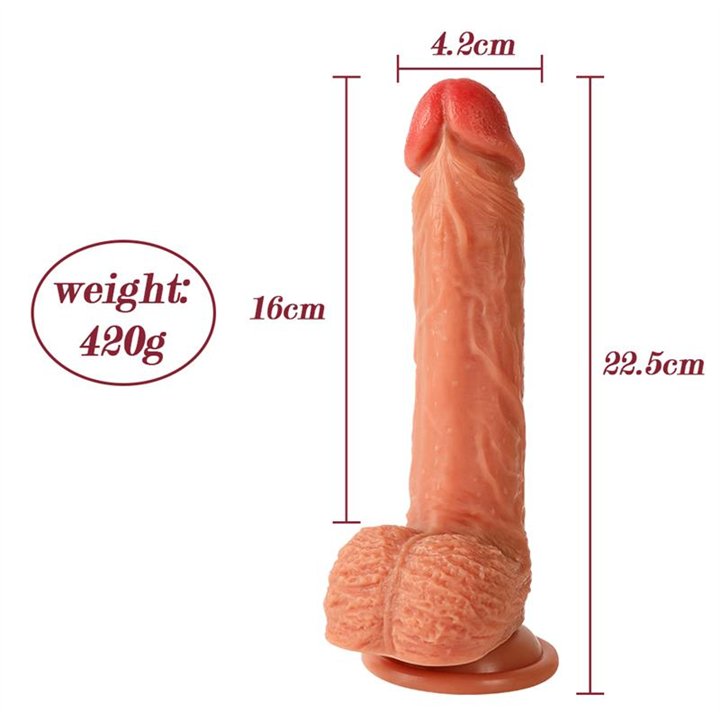 Dean Dildo with Thrusting and Vibrating 8 - SQ-WBD10195 - Teknashop Ltd