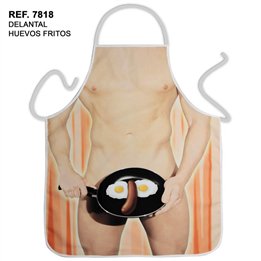 Naked Fried Eggs Apron - 8412345078187 - Teknashop Ltd