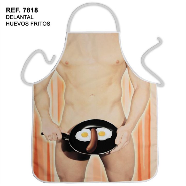 Naked Fried Eggs Apron - 8412345078187 - Teknashop Ltd