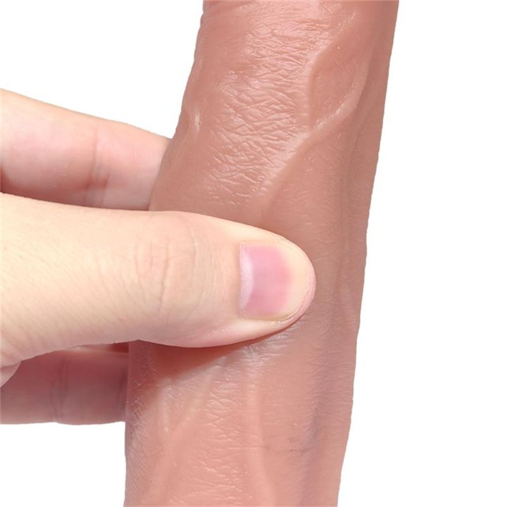 Tiberio Realistic Turbo Shaking Dildo with Thrusting, 360º Rotation, and Remote Control Liquid Silicone - IN-246 - Teknashop Ltd