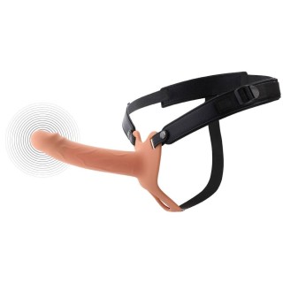HIDDEN DESIRE - INFERNO VIBRATING PENIS SLEEVE STRAP-ON 18 CM - D-245553 - Teknashop Ltd
