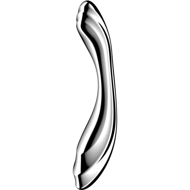 SATISFYER - PURE GRAVITY 2 STAINLESS STEEL DOUBLE-ENDED DILDO - D-244934 - Teknashop Ltd