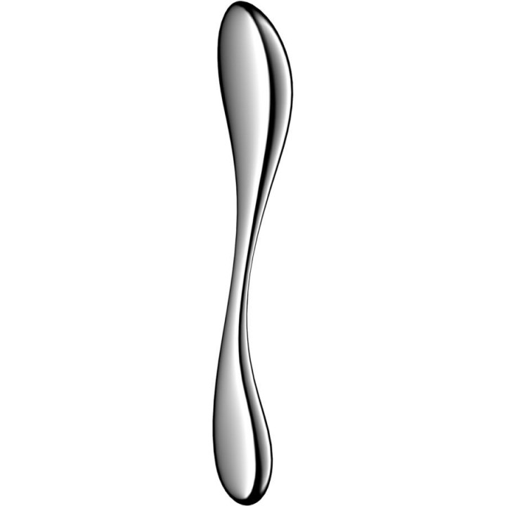 SATISFYER - STAR FORCE 3 STAINLESS STEEL DOUBLE-ENDED DILDO - D-244938 - Teknashop Ltd