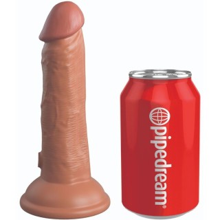 KING COCK - ELITE REALISTIC SILICONE DILDO 15.2 CM CARAMEL - D-236616 - Teknashop Ltd
