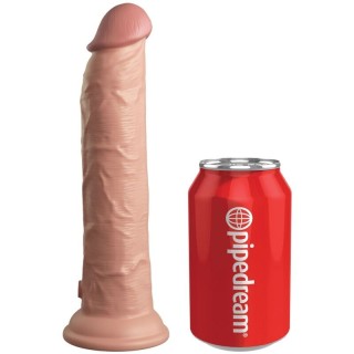 KING COCK - ELITE REALISTIC DILDO VIBRATOR & SILICONE REMOTE CONTROL 23 CM - D-236633 - Teknashop Ltd