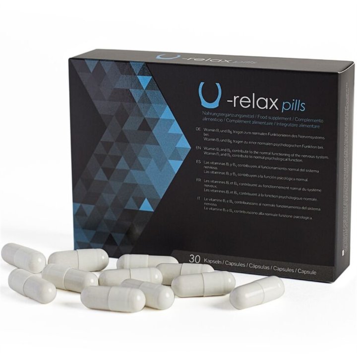 500 COSMETICS - U-RELAX CAPSULES RELAXATION AND ANXIETY REDUCTION - 30 CAPSULES. - D-241567 - Teknashop Ltd
