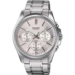 CASIO Mod. DAY DATE MULTIFUNCTION - SILVER - WW.MTP-1375D-7AVDF - Teknashop Ltd