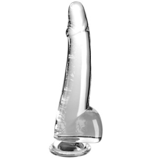 KING COCK - CLEAR DILDO WITH TESTICLES 19 CM TRANSPARENT - D-236648 - Teknashop Ltd