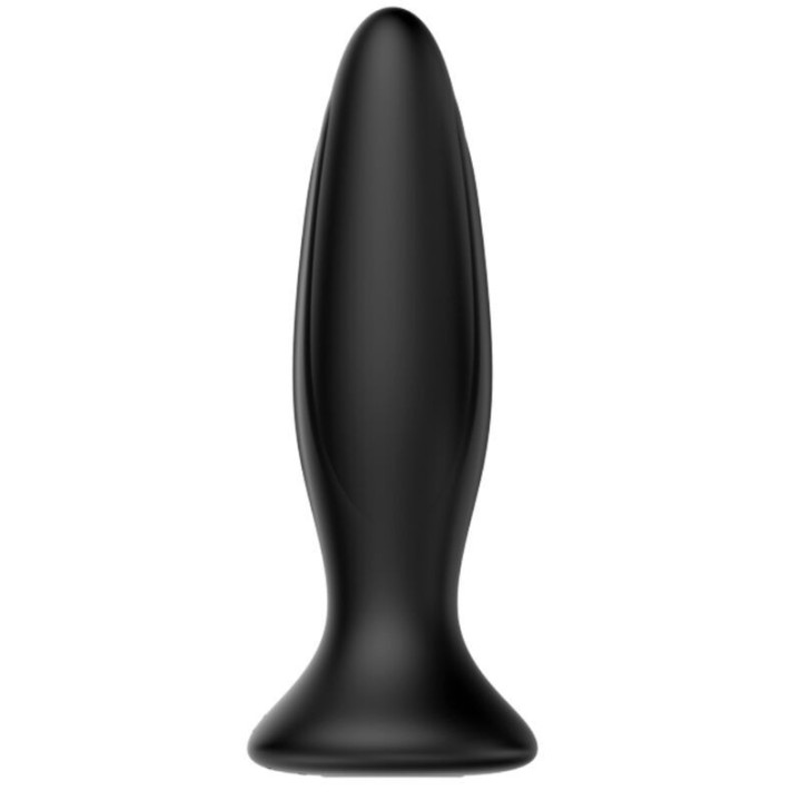 MR PLAY - RECHARGEABLE BLACK VIBRATOR ANAL PLUG - D-226634 - Teknashop Ltd