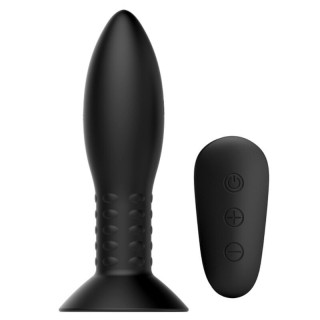 MR PLAY - PLUG WITH BLACK ROTATING BALLS REMOTE CONTROL - D-226636 - Teknashop Ltd