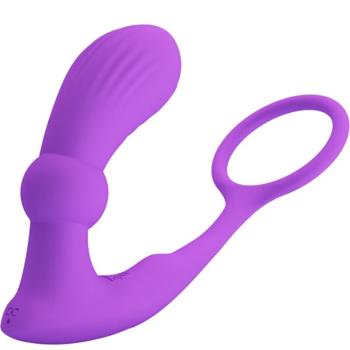 PRETTY LOVE - WARREN VIOLET ANAL RING & VIBRATOR - D-238088 - Teknashop Ltd