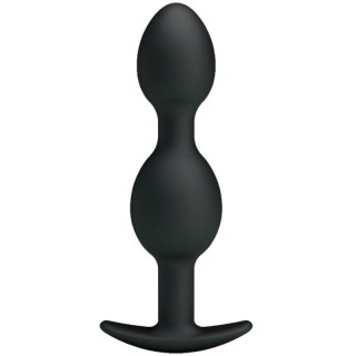 PRETTY LOVE - SILICONE ANAL BALLS 12.5 CM BLACK - D-211807 - Teknashop Ltd