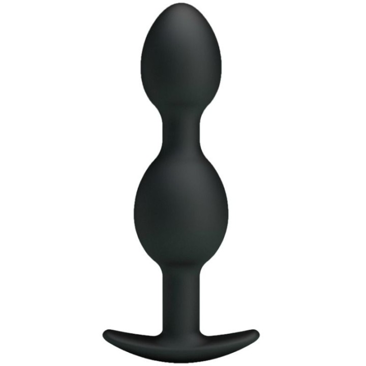 PRETTY LOVE - SILICONE ANAL BALLS 12.5 CM BLACK - D-211807 - Teknashop Ltd