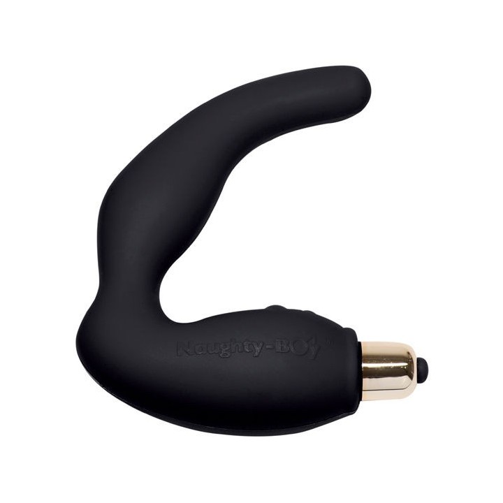 ROCKS-OFF - NAUGHTY-BOY MALE G-SPOT MASSAGER 7 V BLACK - D-195942 - Teknashop Ltd