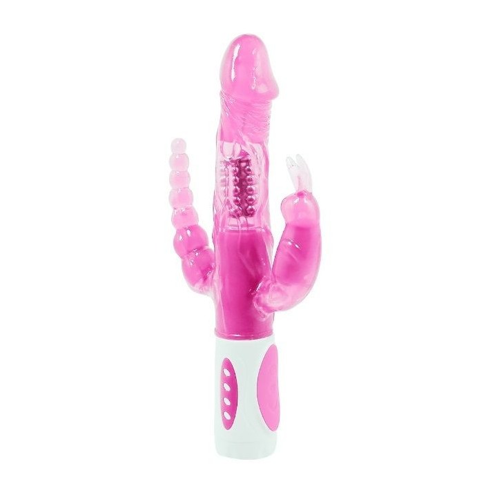 BAILE - PRETTY BUNNY TRIPLE VIBRATOR ROTATOR - D-207065 - Teknashop Ltd