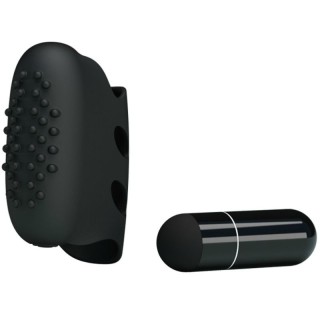 PRETTY LOVE - FLIRTATION STEWARD BLACK VIBRATION THIMBLE - D-211735 - Teknashop Ltd