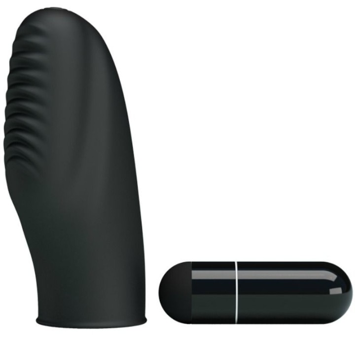 PRETTY LOVE - FLIRTATION STANFORD BLACK VIBRATION THIMBLE - D-211736 - Teknashop Ltd