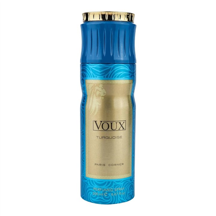 Paris Corner, Voux Turquoise, Deodorant Spray, Unisex, 200 ml - Teknashop Ltd
