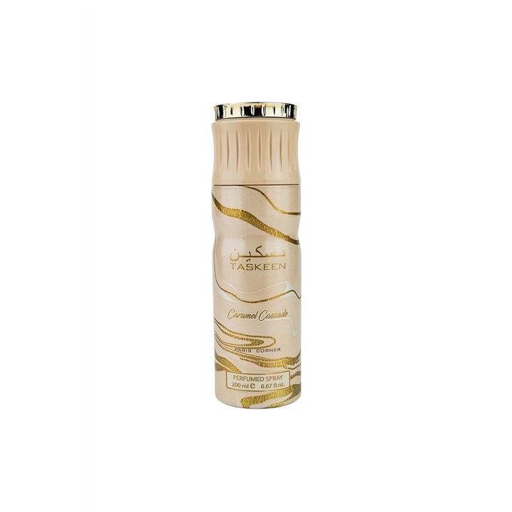 Paris Corner, Taskeen Caramel Cascade, Deodorant Spray, Unisex, 200 ml - Teknashop Ltd