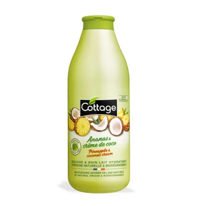 Cottage Pineapple & Coconut Cream Milk Shower Gel 750ml - unisex - Teknashop Ltd