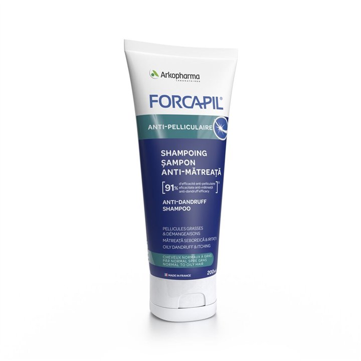 Arkopharma, Forcapil, Hair Shampoo, Anti-Dandruff, 200 ml - Teknashop Ltd