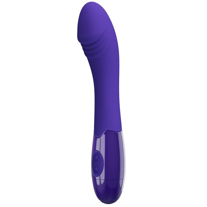 PRETTY LOVE - ELEMENTAL YOUTH VIOLET VIBRATOR DILDO - D-237022 - Teknashop Ltd