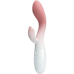 PRETTY LOVE - BRIGHTY G-SPOT VIBRATOR + CLITORIS STIMULATOR 30 VIBRATIONS PINK - D-242488 - Teknashop Ltd