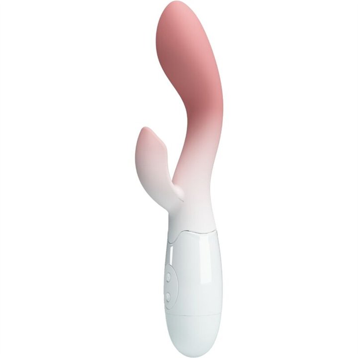 PRETTY LOVE - BRIGHTY G-SPOT VIBRATOR + CLITORIS STIMULATOR 30 VIBRATIONS PINK - D-242488 - Teknashop Ltd