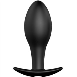 PRETTY LOVE - ANAL PLUG ANCHOR FORM SILICONE 12 VIBRATION MODES BLACK - D-211748 - Teknashop Ltd